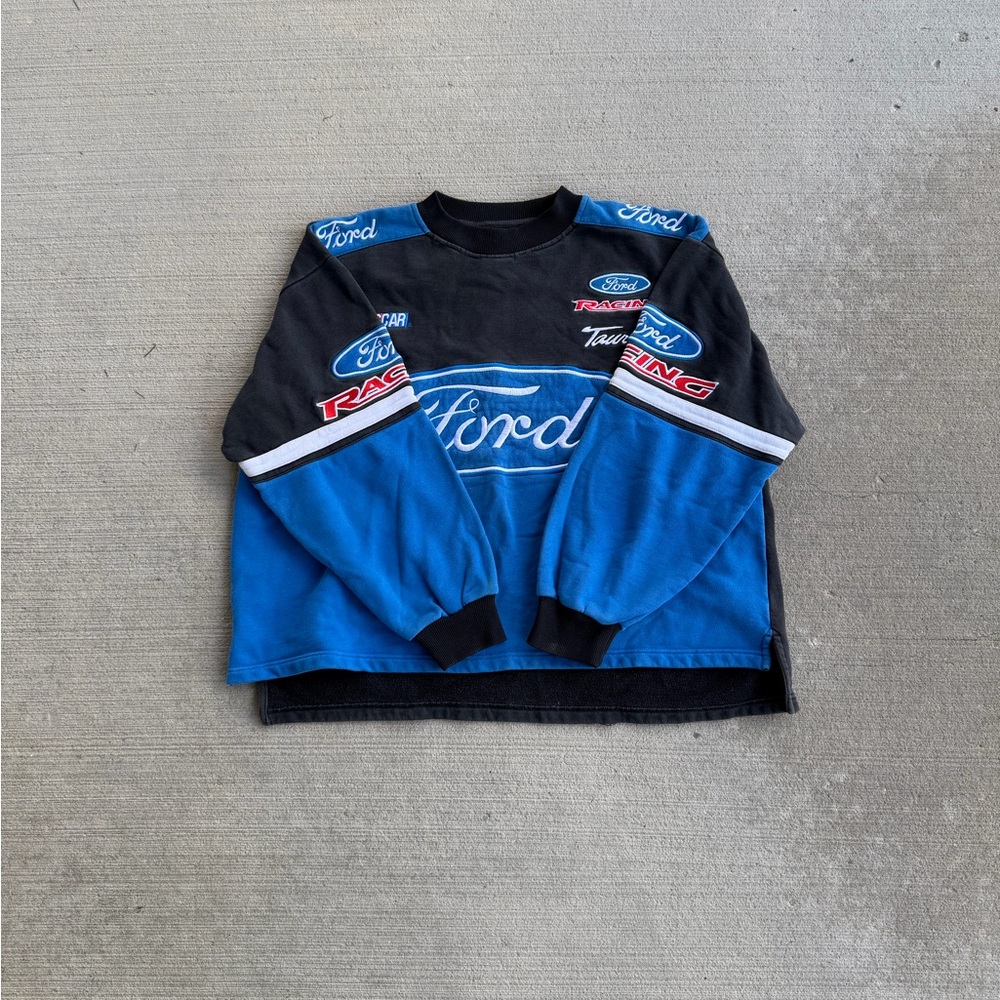 Vintage Racing Champions Apparel Ford Racing NASCAR Sweatshirt Boxy Size L/XL - Picture 9 of 11